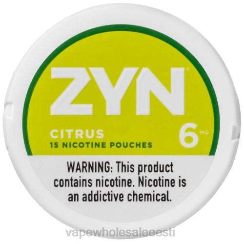 E Sigaretipood - tsitruselised 6F8Z17 ZYN nikotiini kott 6mg