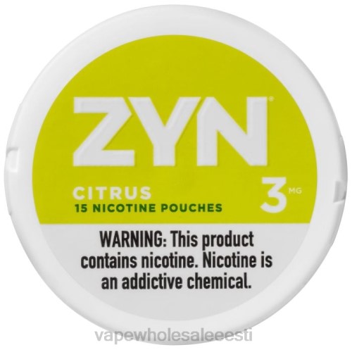 E Sigaretipood - tsitruselised 6F8Z27 ZYN nikotiini kott 3mg