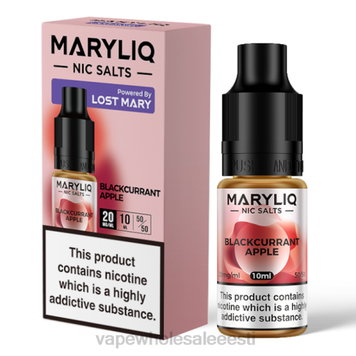 E Sigaret Ühekordne - mustsõstra õun 6F8Z440 LOST MARY MARYLIQ niksoolad - 10 ml - 20 mg