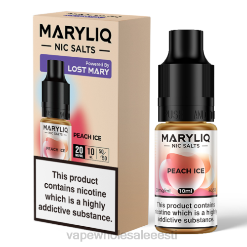 E Sigaret Ühekordne - virsiku jää 6F8Z450 LOST MARY MARYLIQ niksoolad - 10 ml - 20 mg