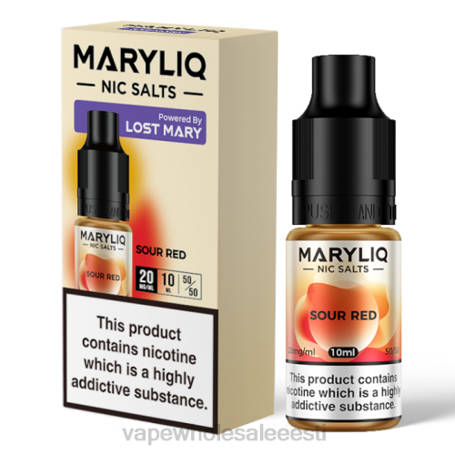 E Sigaretid - hapukas punane 6F8Z456 LOST MARY MARYLIQ niksoolad - 10 ml - 20 mg
