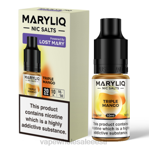 E Sigaretipood Tartu - kolmekordne mango 6F8Z459 LOST MARY MARYLIQ niksoolad - 10 ml - 20 mg
