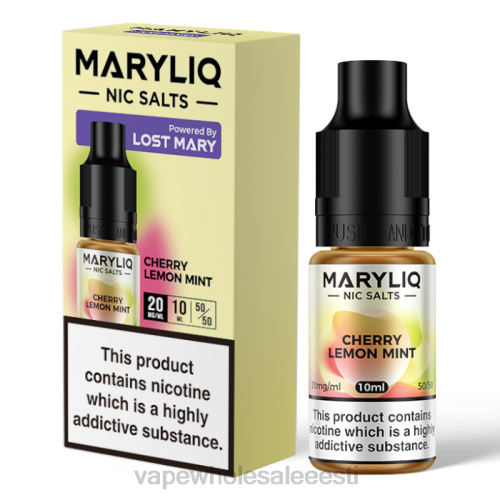 Nikotiinivaba Vape - kirsi sidruni piparmünt 6F8Z444 LOST MARY MARYLIQ niksoolad - 10 ml - 20 mg