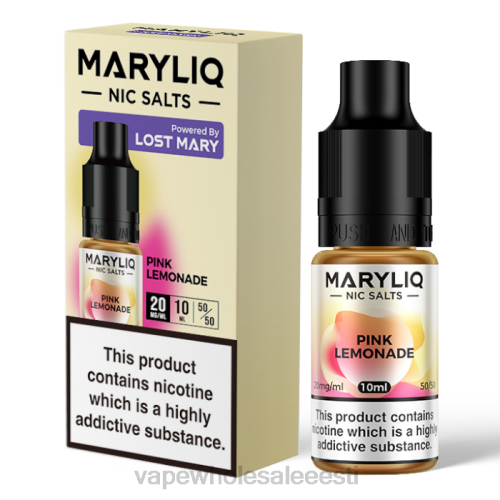 Nikotiinivaba Vape - roosa limonaad 6F8Z454 LOST MARY MARYLIQ niksoolad - 10 ml - 20 mg