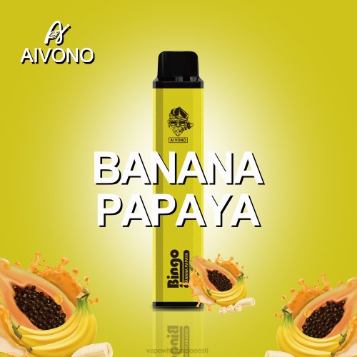 E Sigaretipood - Aivono AIM BINGO 4000 banaani papaia 2X88137