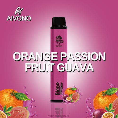 Vape Eesti - Aivono AIM BINGO 4000 oranž passionfruit guajaav 2X88132
