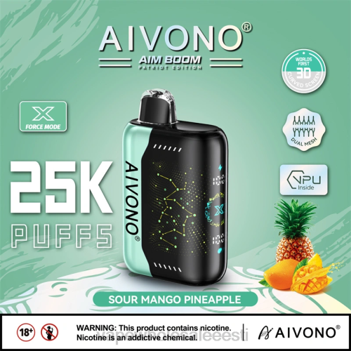 Vape Wholesale Eesti - Aivono AIM BOOM 25 000 hapu mango ananass 2X88351