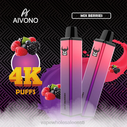 E Sigaret Ühekordne - Aivono AIM FREAK 4000 segatud marjad 2X88260