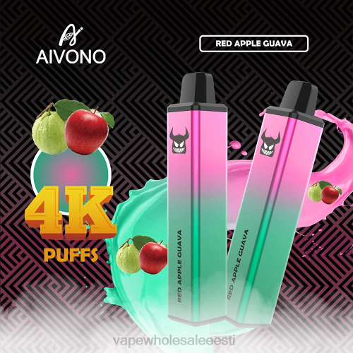 E Sigaretipood - Aivono AIM FREAK 4000 punase õuna guajaav 2X88257