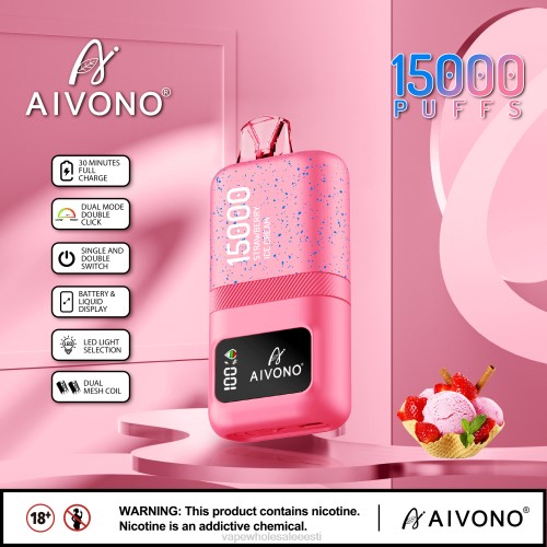 E Sigaretid - Aivono AIM magic 15 000 maasikajäätis 2X8866