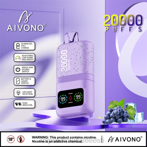 E Sigaretid - Aivono AIM magic 20 000 viinamarja jää 2X8886