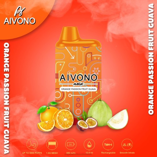 E Sigaret Ühekordne - Aivono AIM MAGIC 5800 suukarbi sigaret oranž kannatuspuu guajaav 2X8890