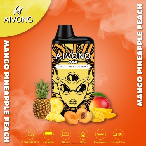 E Sigareti Vedelik - Aivono AIM MAGIC 5800 suukarbi sigaret mango ananass virsik 2X8888