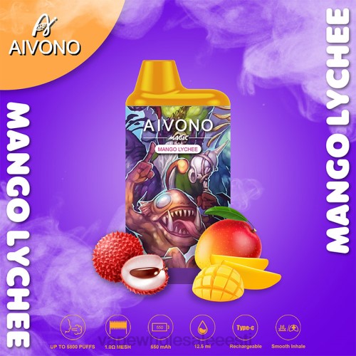 E Sigareti Vedelik - Aivono AIM MAGIC 5800 suukarbi sigaret mango litši 2X8898