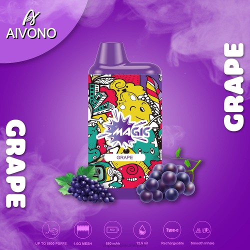 Vape Eesti - Aivono AIM MAGIC 5800 suukarbi sigaret viinamari 2X8892