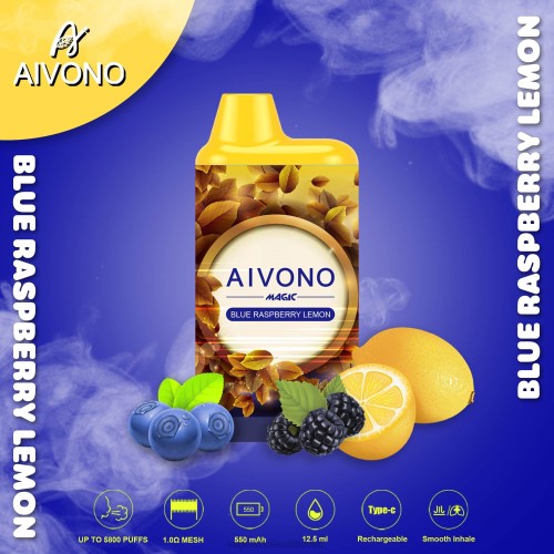 Vape Wholesale Eesti - Aivono AIM MAGIC 5800 suukarbi sigaret sinine vaarikas sidrun 2X8891
