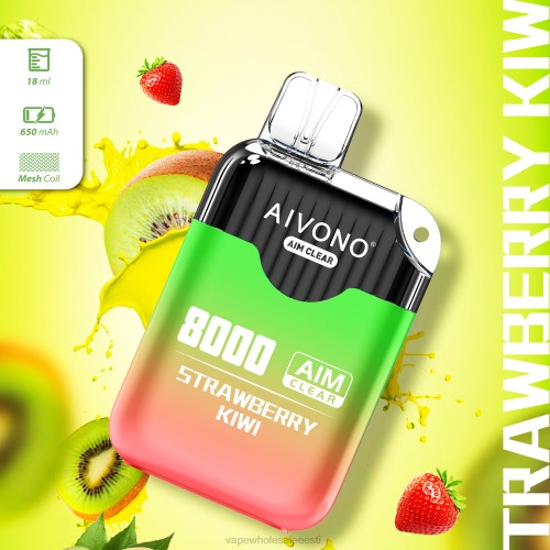 E Sigaret Ühekordne - Aivono AIM CLEAR 8000 maasika kiivi 2X88210