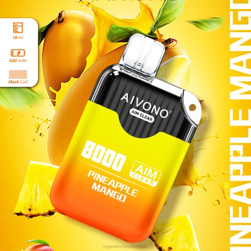 E Sigaretipood Tartu - Aivono AIM CLEAR 8000 ananassi mango 2X88209
