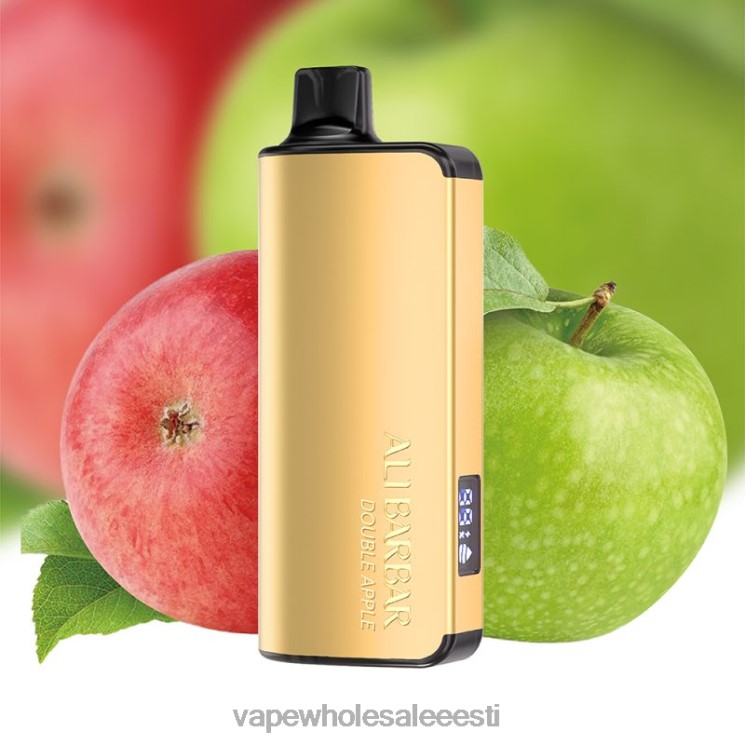 E Sigaretipood - Alibarbar Ingot 20 000 ühekordselt kasutatav vape kahekordne õun L446847