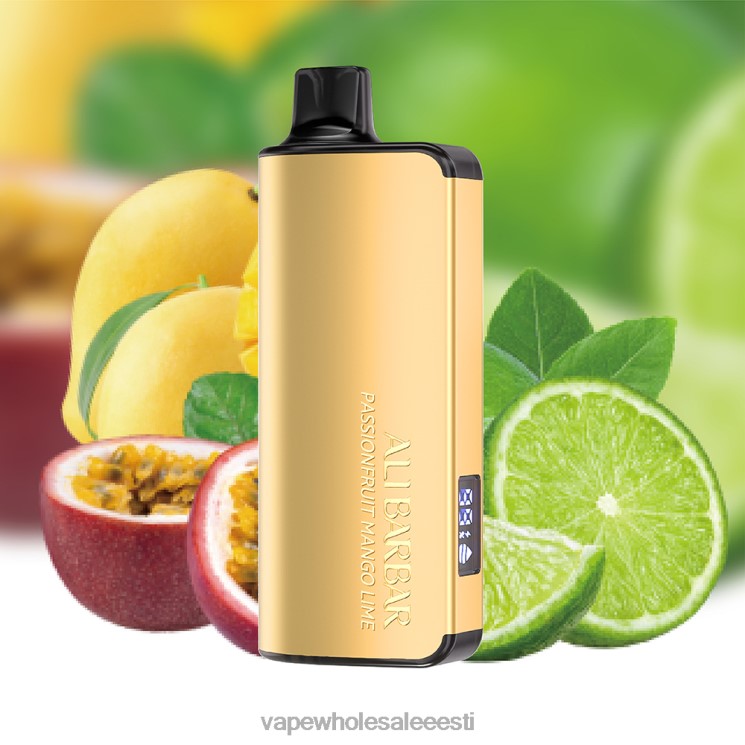 Vape Eesti - Alibarbar Ingot 9000 ühekordselt kasutatav vape passionfruit mango laim L446822