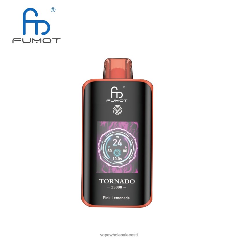 E Sigaret Ühekordne - Fumot Tornado 25000 ühekordset veipi roosa limonaad P0Z8PP10