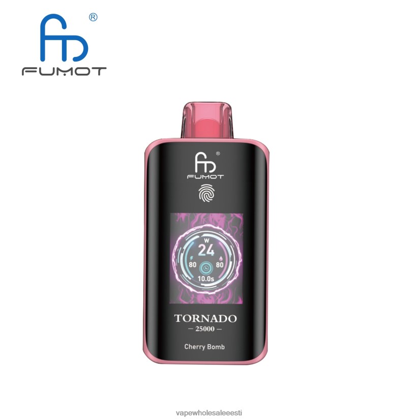 Nikotiinivaba Vape - Fumot Tornado 25000 ühekordset veipi kirsipomm P0Z8PP4