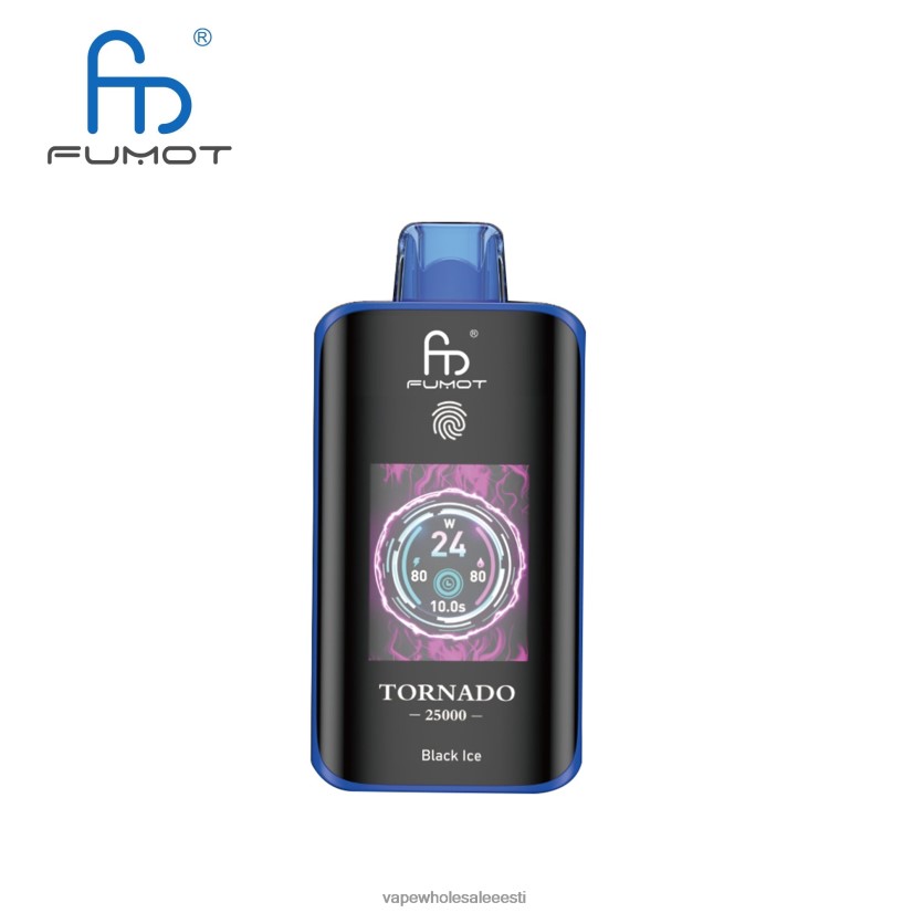 Vape Eesti - Fumot Tornado 25000 ühekordset veipi must jää P0Z8PP2