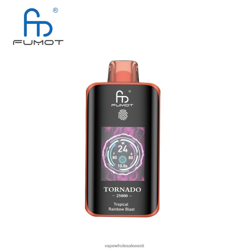 Vape Tallinn - Fumot Tornado 25000 ühekordset veipi troopiline vikerkaareplahvatus P0Z8PP13