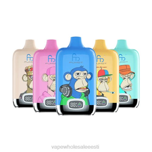 Nikotiinivaba Vape - ühekordselt kasutatavad 6F8Z4 Fumot Tornado Digital Box 12000