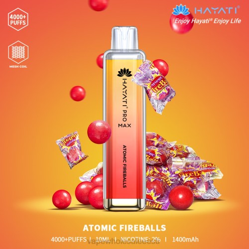 Vape Tallinn - aatomi tulekera 6F8Z143 Hayati Pro Max 4000