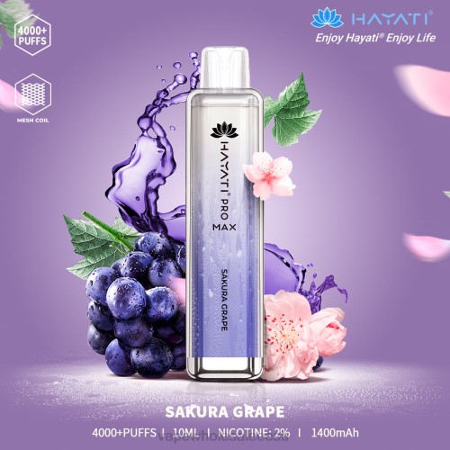 Vape Tallinn - sakura viinamari 6F8Z173 Hayati Pro Max 4000