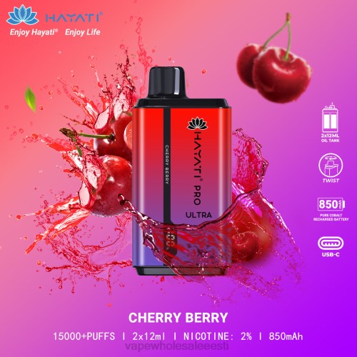 Nikotiinivaba Vape - kirsi marja 6F8Z204 Hayati Pro Ultra