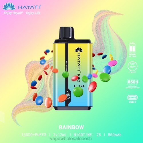 Nikotiinivaba Vape - vikerkaar 6F8Z214 Hayati Pro Ultra