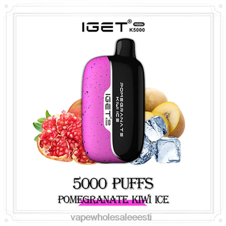 E Sigaretipood - IGET Moon k5000 0VL6J17 granaatõuna kiivi jää