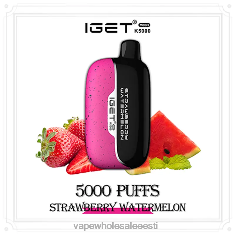 E Sigaretipood Tartu - IGET Moon k5000 0VL6J9 maasikas arbuus