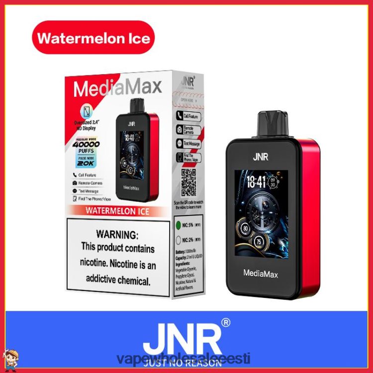 E Sigaretipood - JNR MediaMax 40k pahvi 4PNV6P18 arbuusi jää