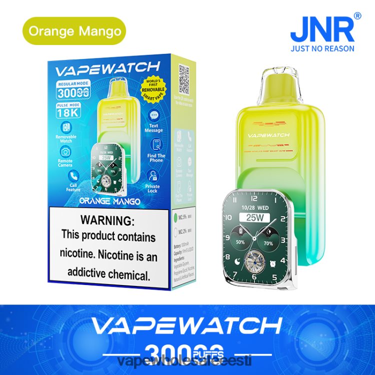 Vape Eesti - JNR vape käekell 4PNV6P2 oranž mango