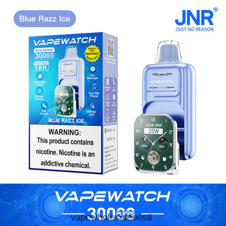 Vape Wholesale Eesti - JNR vape käekell 4PNV6P11 sinine razz jää