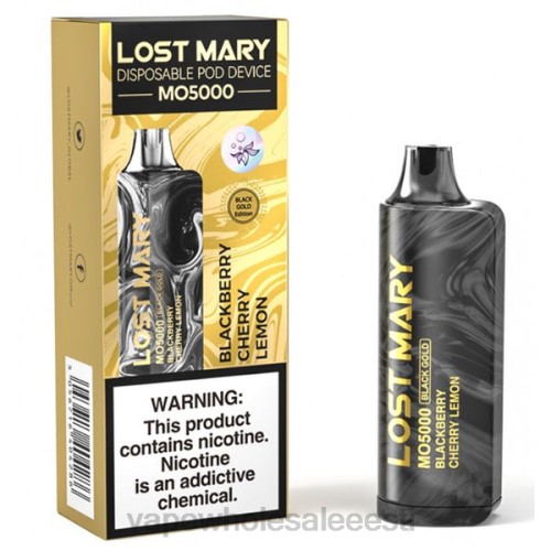 Vape Tallinn - murakas kirss sidrun 6F8Z343 LOST MARY MO5000 must kuld 10ml