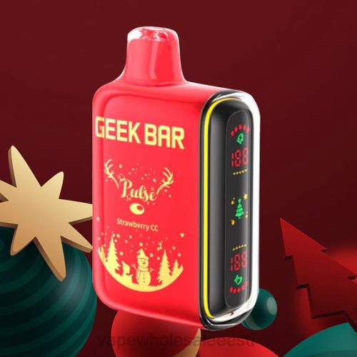 E Sigaretid - maasikas cc 6F8Z86 GEEK BAR Pulse pühadeväljaanne 7500 pahvi/15000 pahvi