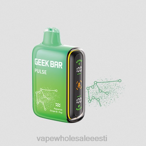 Vape Wholesale Eesti - viinamarjade löökpopp 6F8Z71 GEEK BAR Pulse sodiaagiväljaanne 7500 pahvi/15000 pahvi