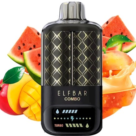 E Sigaretid - Elf Bar Combo 25 000 virsiku mango ja arbuus T2TH86