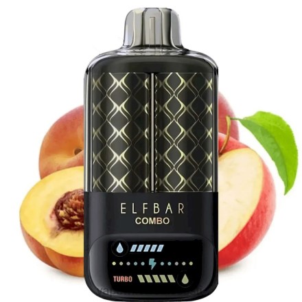 Nikotiinivaba Vape - Elf Bar Combo 25 000 õun ja mahlane virsik T2TH84