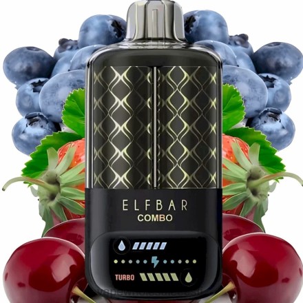 Vape Eesti - Elf Bar Combo 25 000 mustikas hapu vaarikas & kirss T2TH82