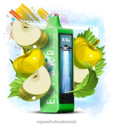 Nikotiinivaba Vape - Elf Bar Planet 25 000 kahekordne õun T2TH814