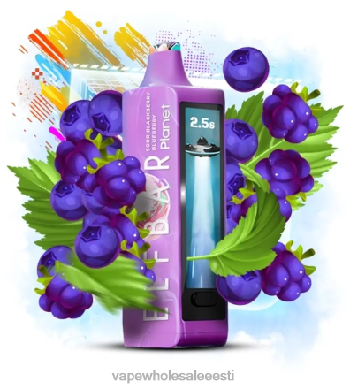 Vape Eesti - Elf Bar Planet 25 000 hapu murakas mustikas T2TH822
