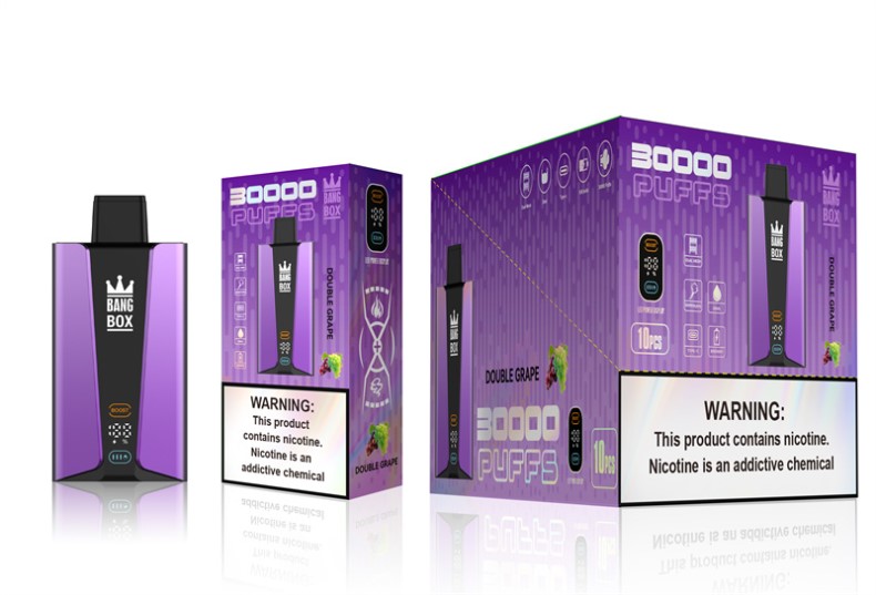 E Sigaretipood - Bang Box 30 000 pahviga nutiekraan kahekordne viinamari V20DF85