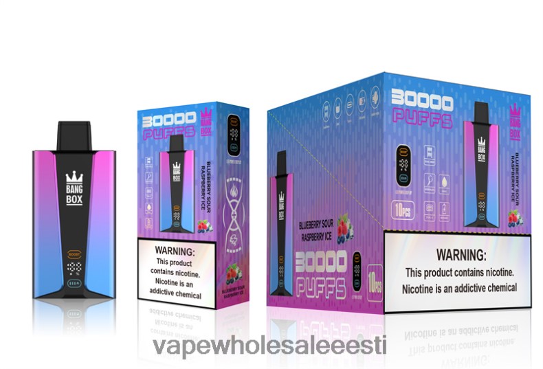 Vape Tallinn - Bang Box 30 000 pahviga nutiekraan mustikahapu vaarikajää V20DF81