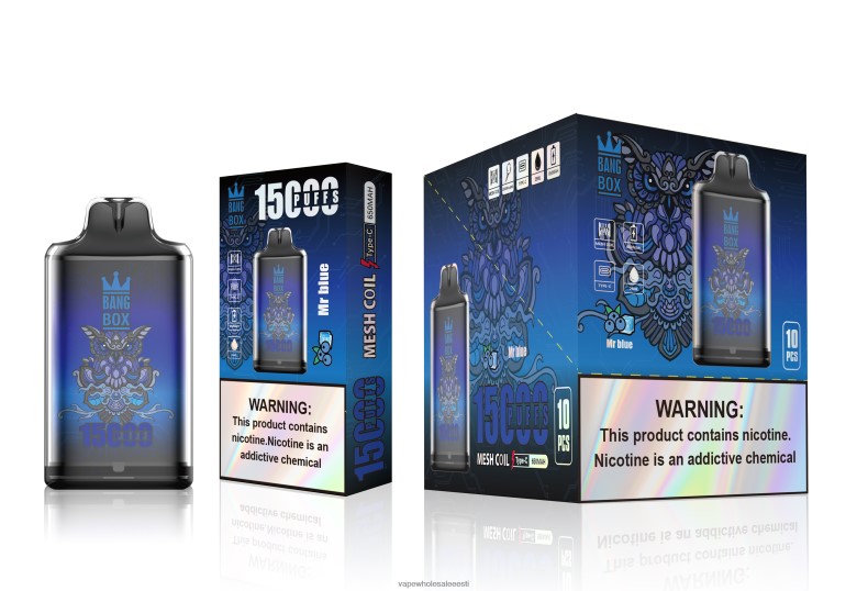 Vape Wholesale Eesti - Bang Box s1-15000 pahvi härra sinine V20DF109