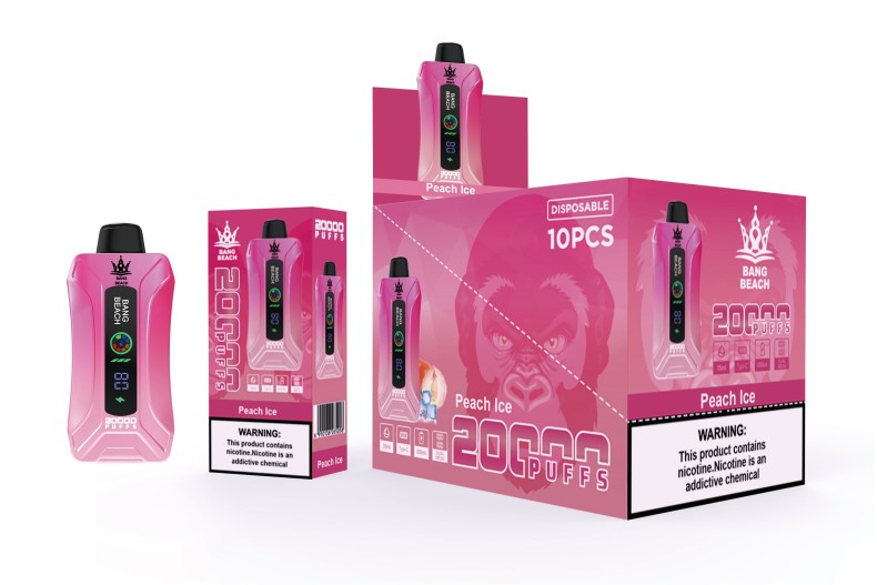 E Sigaretipood Tartu - Bang Beach 20000 pahvi nutiekraaniga vape virsiku jää V20DF9